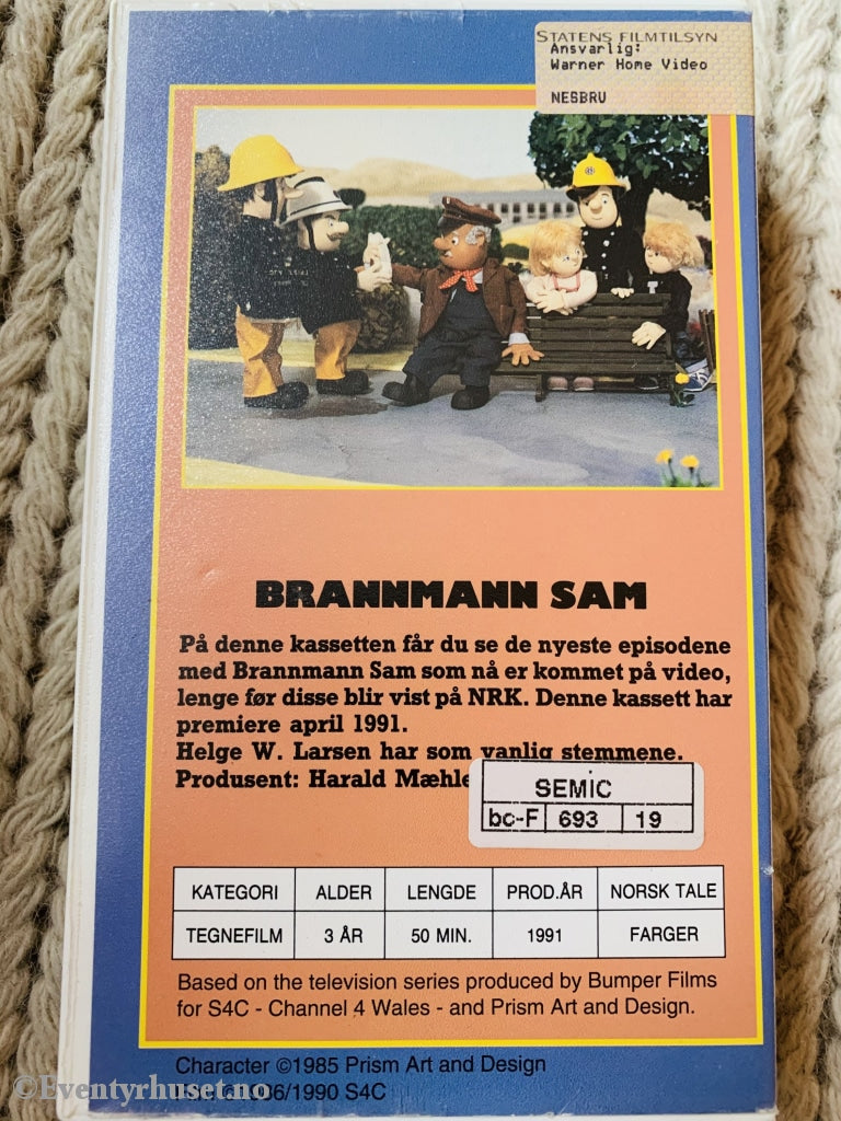 Brannmann Sam 5. 1991. Vhs. Vhs