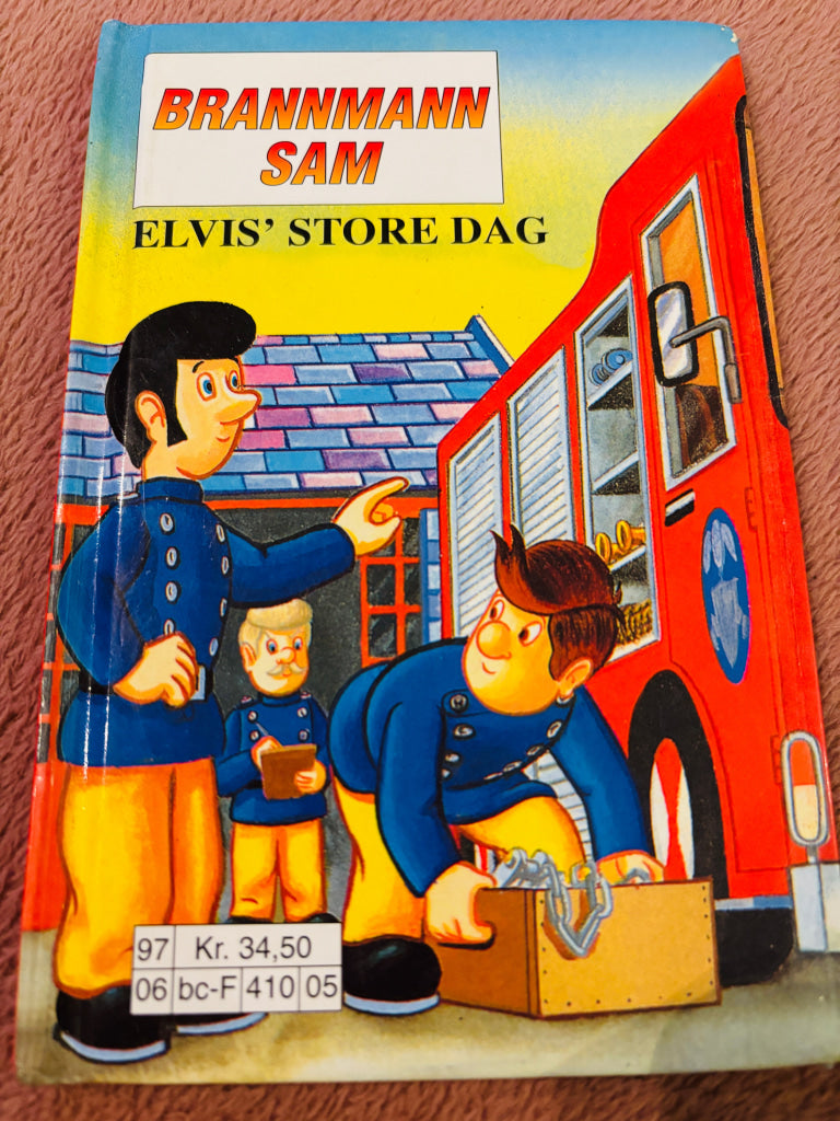 Brannmann Sam – Elvis' store dag. Bok.