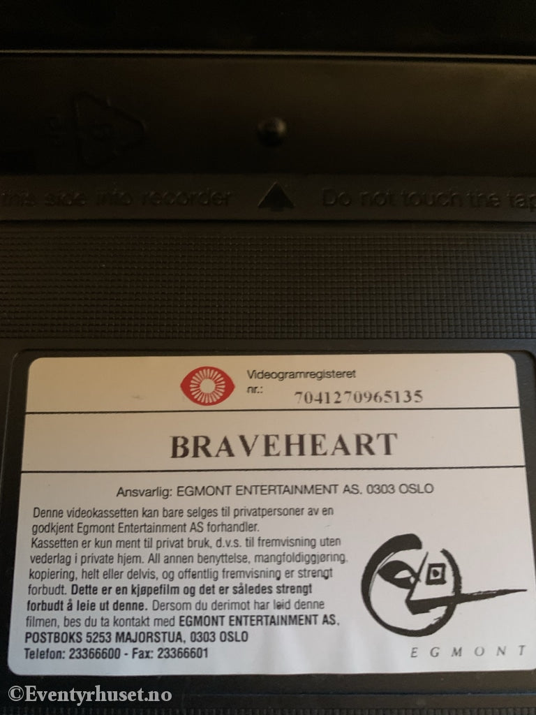 Braveheart. 1995. Vhs. Vhs
