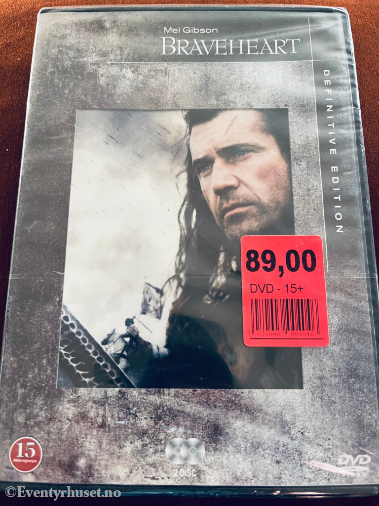 Braveheart - The Definitive Edition. 1995. Dvd. Ny I Plast! Dvd