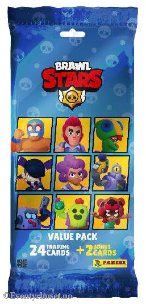 Brawl Stars Trading Cards Flow Packs. 1 unopened pack. Klistremerkealbum