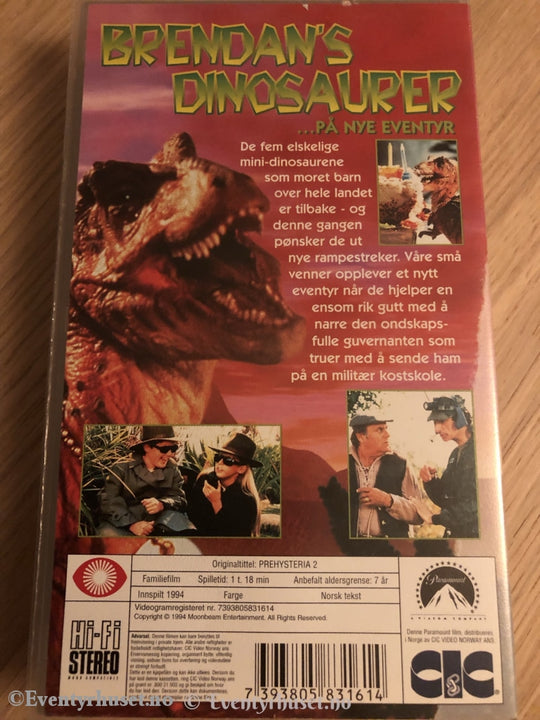 Brendans Dinosaurer. 1994. Vhs. Vhs