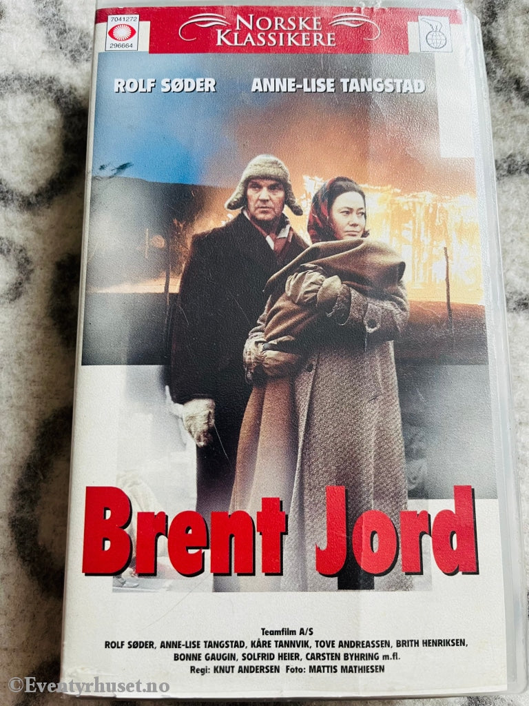 Brent Jord (Norske Klassikere). 1969. Vhs. Vhs