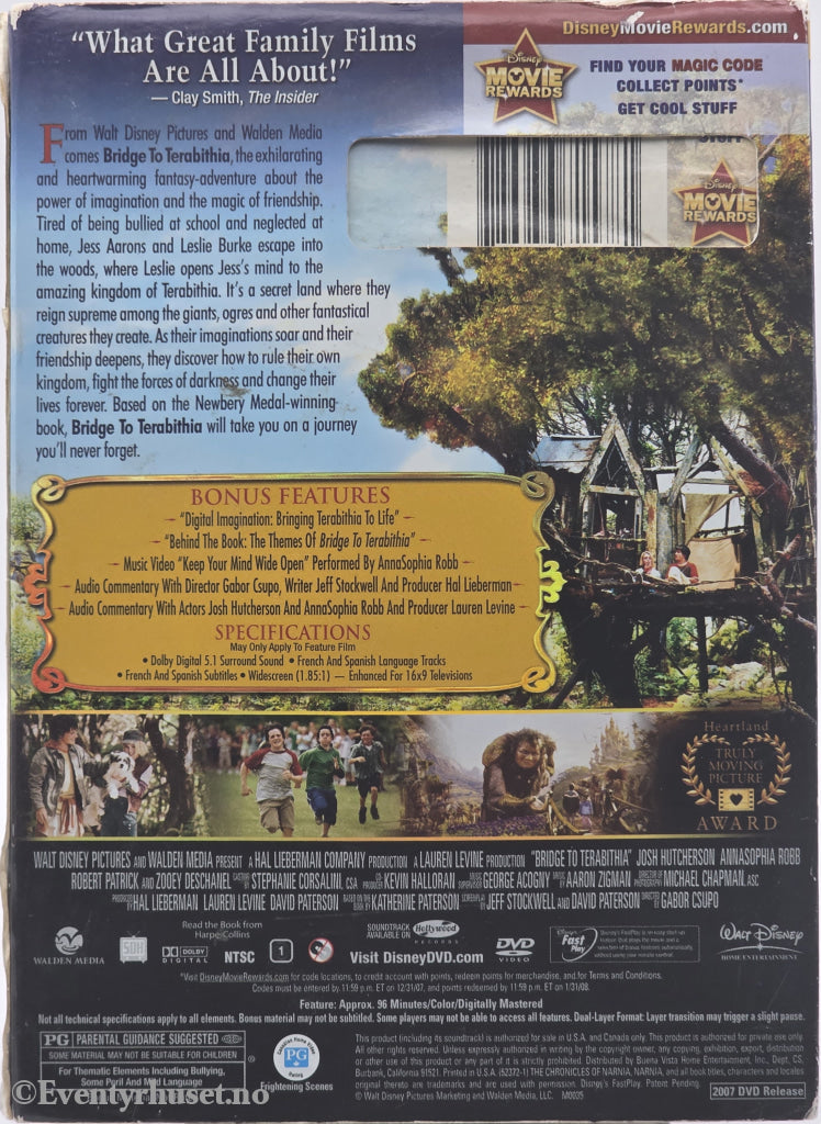 Bridge to Terabithia . 2007 . DVD.