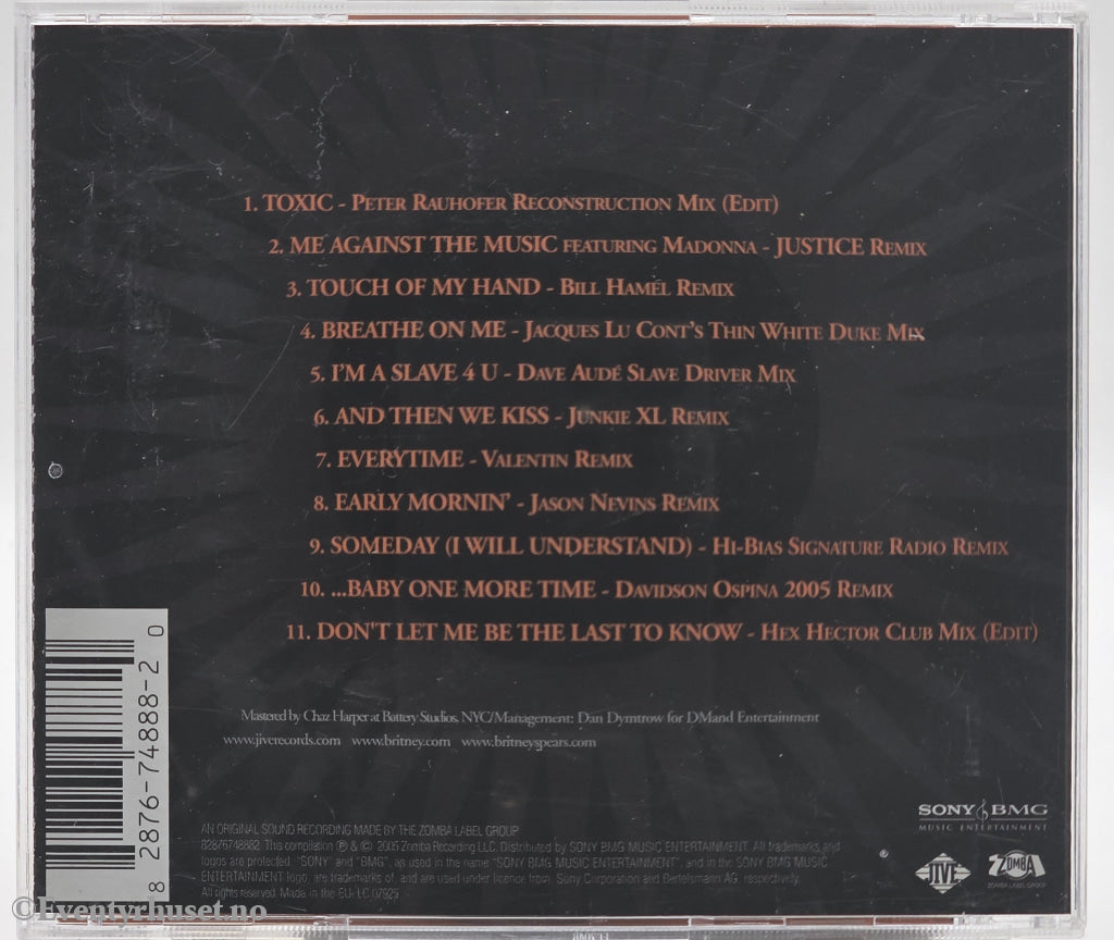 Britney Spears. 2005. B in the Mix: The Remixes. CD.