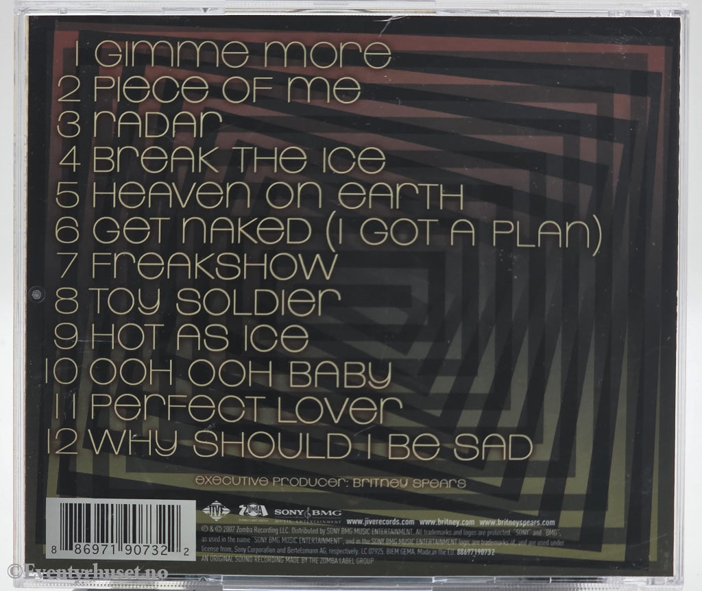 Britney Spears. 2007. Blackout. CD.