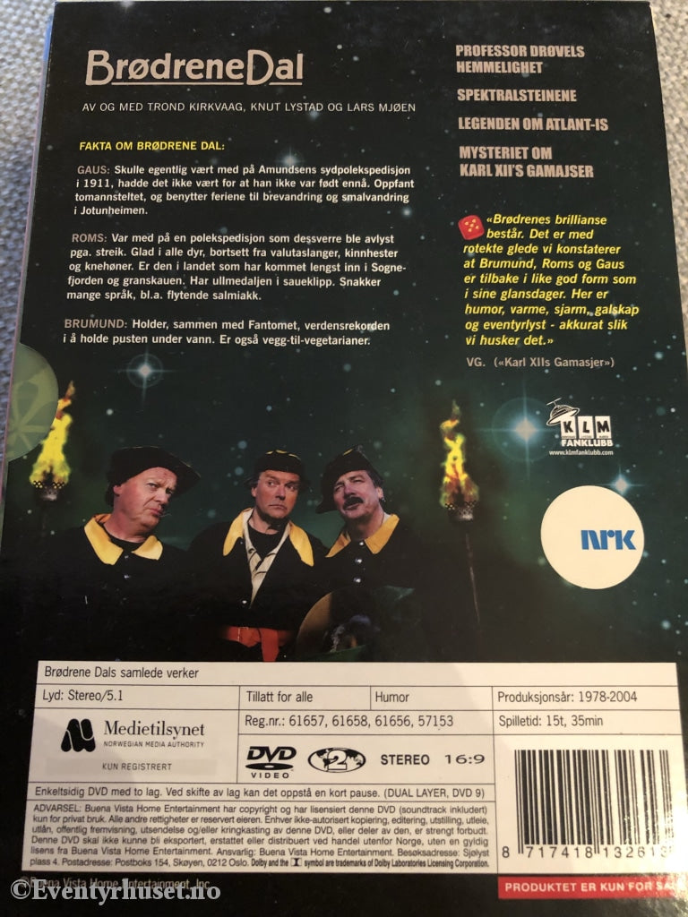 Brødrene Dal. Samlede Verker. 1978-2004. Dvd Samleboks.
