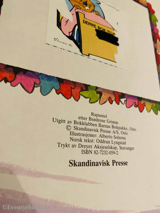 Brødrene Grimm. 1980. Rapunsel. Bok.