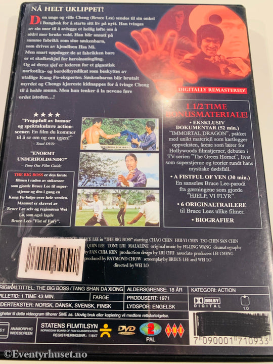 Bruce Lee - The Big Boss. 1971. Dvd. Dvd