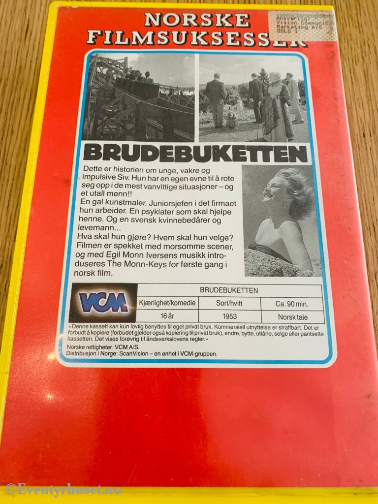 Brudebuketten. 1953. (Norske Klassikere). Vhs Big Box.