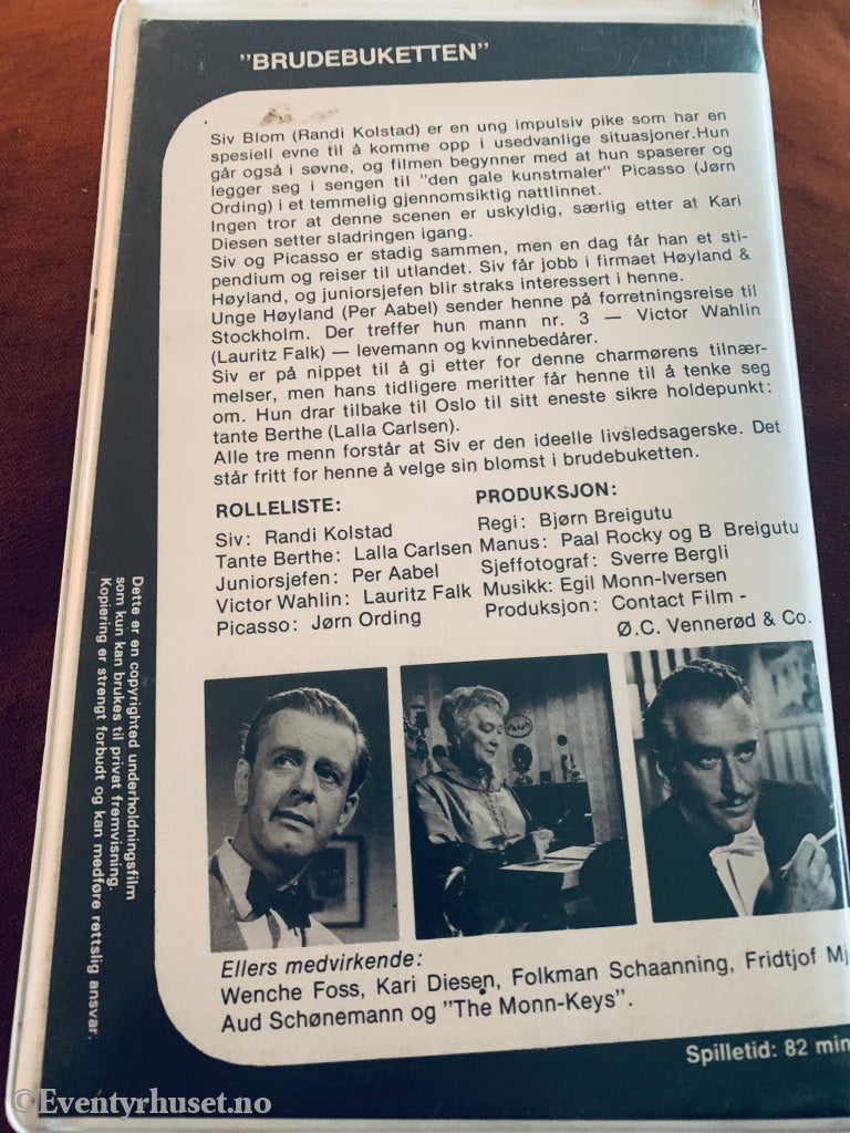 Brudebuketten. 1953. VHS Big Box.