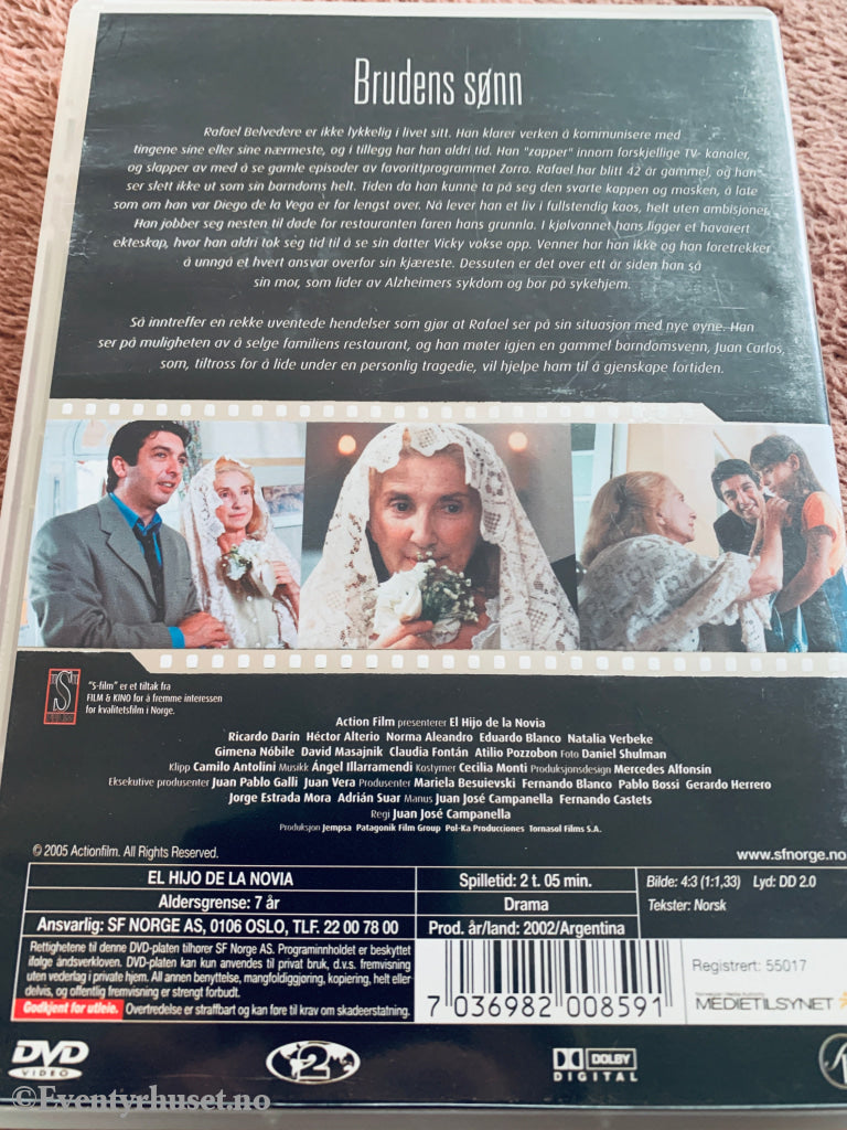 Brudens sønn (2001). DVD.