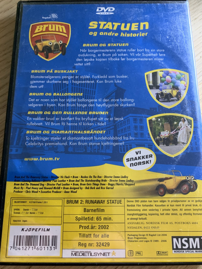 Brum. Statuen Og Andre Historier. 2002. Dvd. Dvd