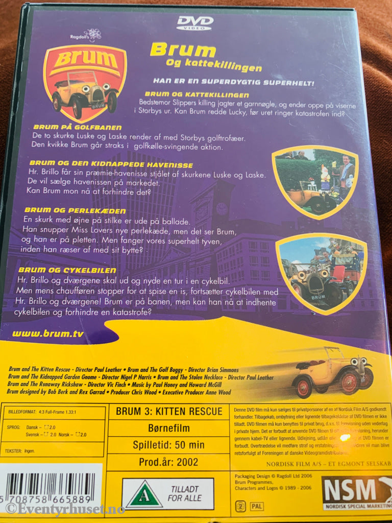 Brum. Vol. 3. Brum og kattekillingen. DVD.