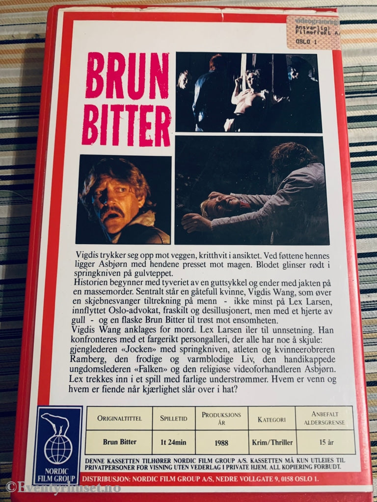 Brun Bitter. 1988. Vhs Big Box. Box