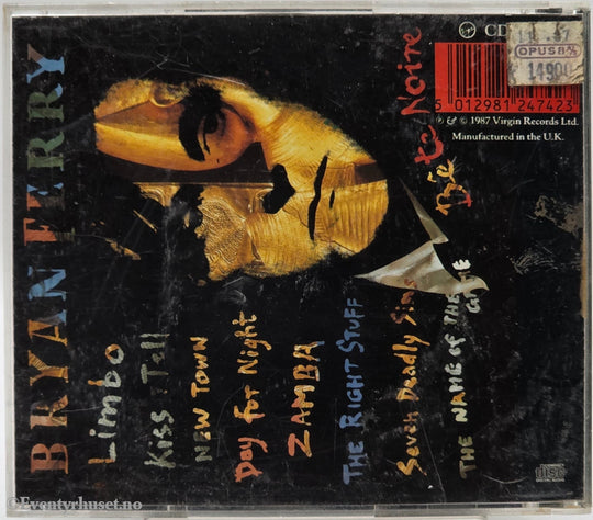 Bryan Ferry. 1987. Bête Noire. Musikk-CD.