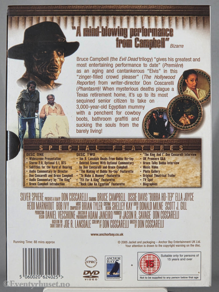 Bubba Ho-Tep (2002). DVD. Slipcase.