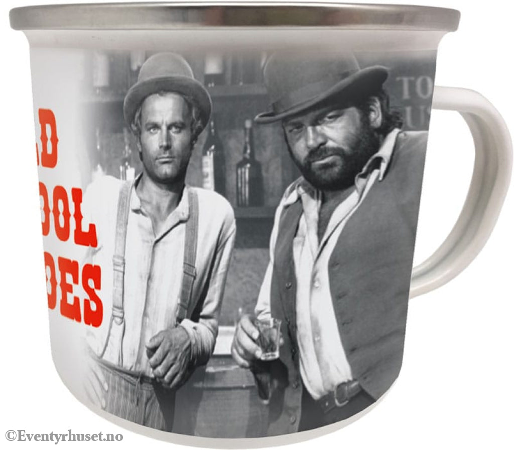Bud Spencer & Terence Hill Enamel Mug Old School Heroes Home & Gifts