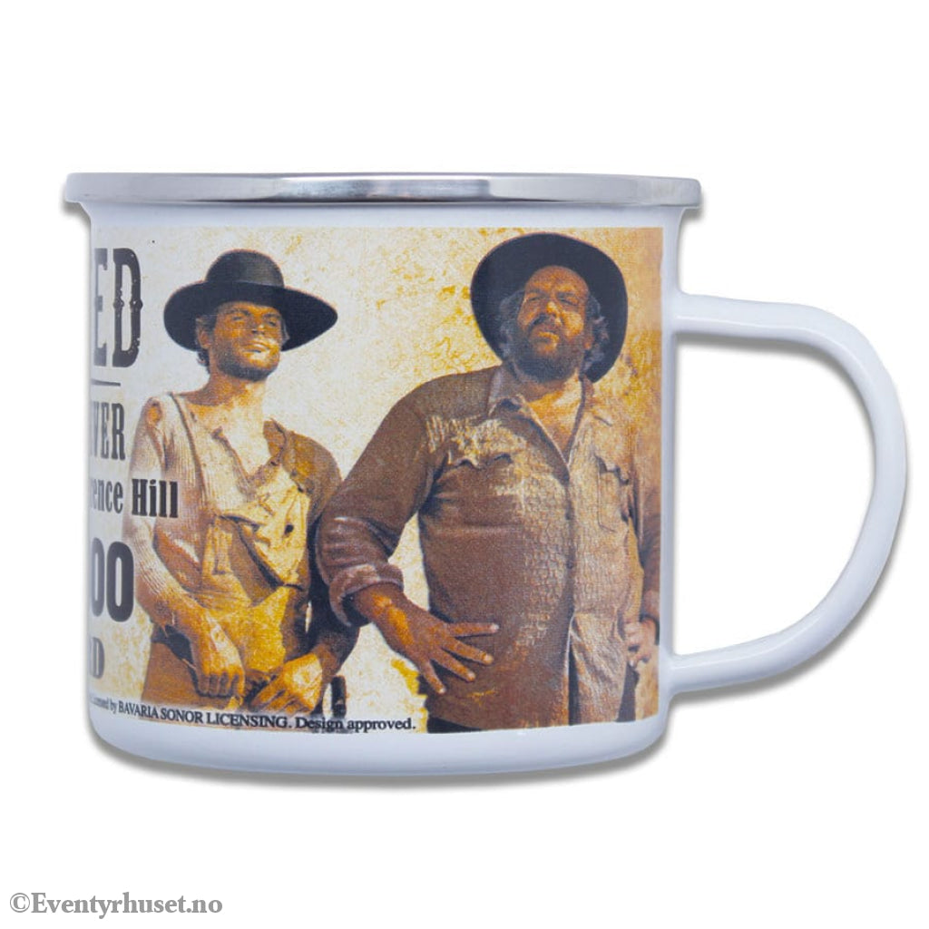 Bud Spencer & Terence Hill Enamel Mug Wanted Home & Gifts