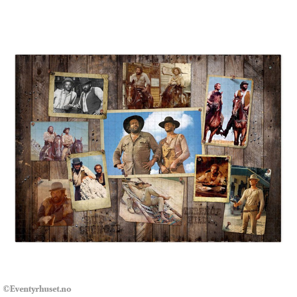 Bud Spencer & Terence Hill Jigsaw Puzzle Western Photo Wall (1000 pieces) Games
