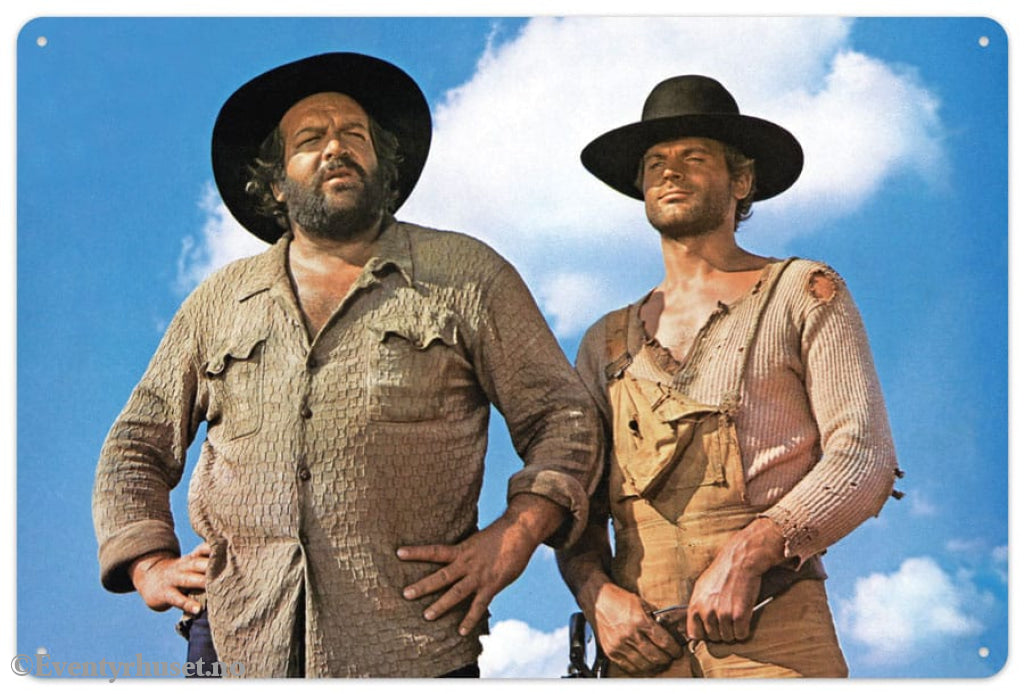 Bud Spencer & Terence Hill Tin Sign Blue Sky 20 x 30 cm Home & Gifts