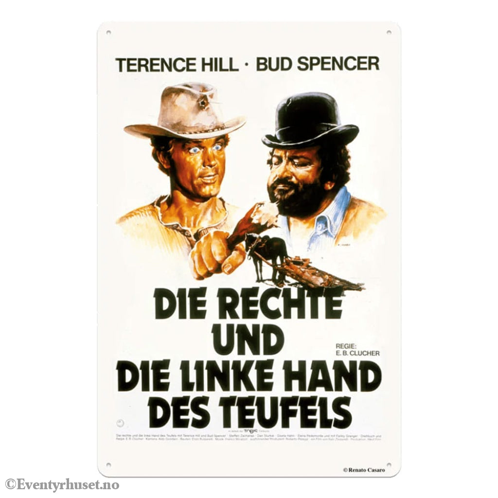 Bud Spencer & Terence Hill Tin Sign Rechte und Linke Hand des Teufels 20 x 30 cm Home & Gifts