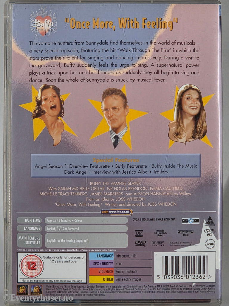 Buffy the Vampire Slayer: Once More, With Feeling (2001). DVD.