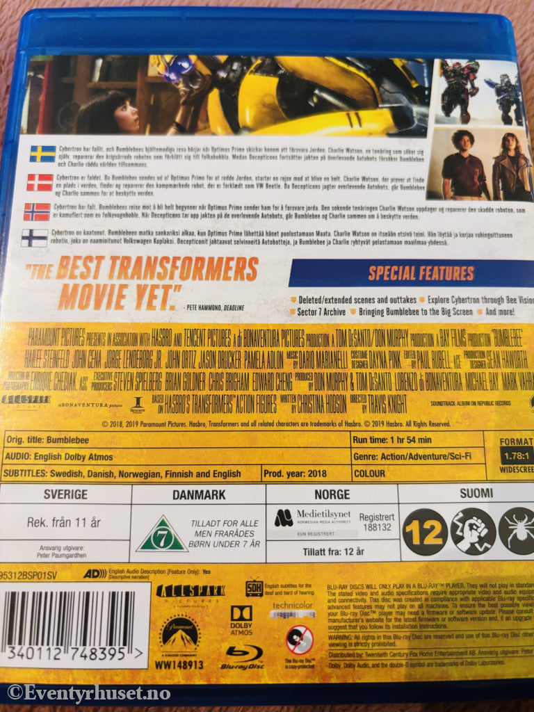 Bumblebee. Blu-ray.