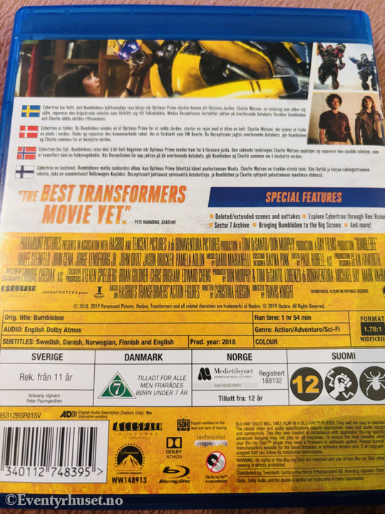 Bumblebee. Blu-ray.