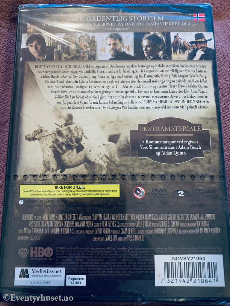 Bury My Heart at Wounded Knee. DVD. Ny i plast!