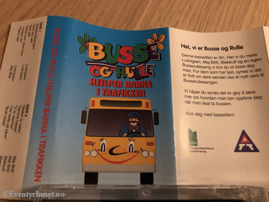 Busse Og Rulle Hjelper Barna I Trafikken. 1994. Kassett. Kassett (Mc)