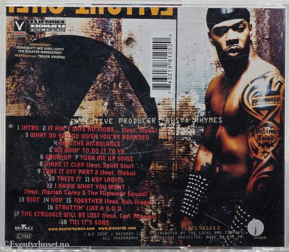 Busta Rhymes. 2002. It Ain’t Safe No More…. CD.