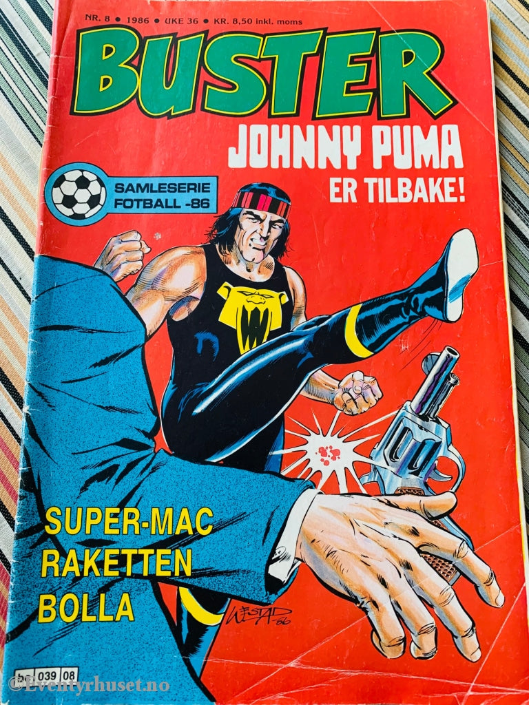 Buster. 1986/08. Tegneserieblad