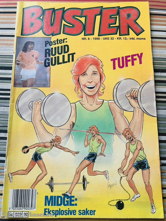 Buster. 1990/08. Tegneserieblad