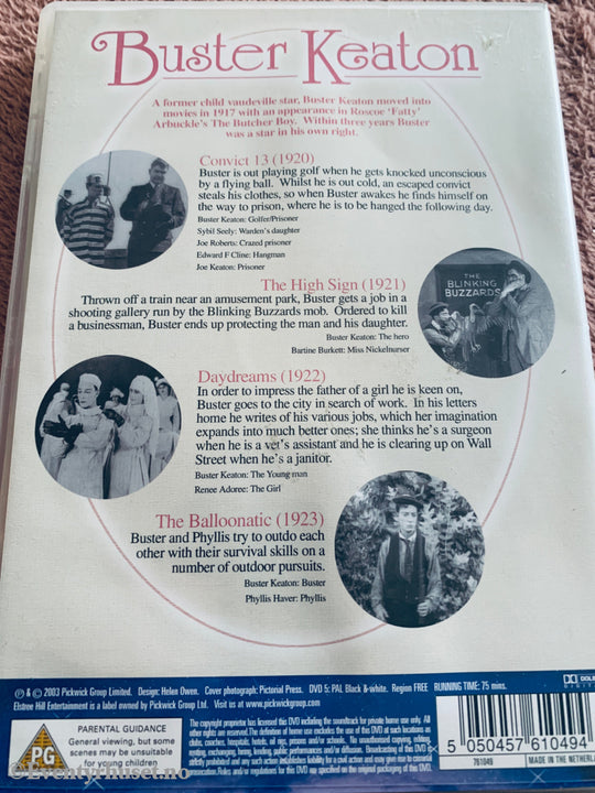 Buster Keaton: Silent Comedy Classics, Vol. 1 (1920–1923). DVD.