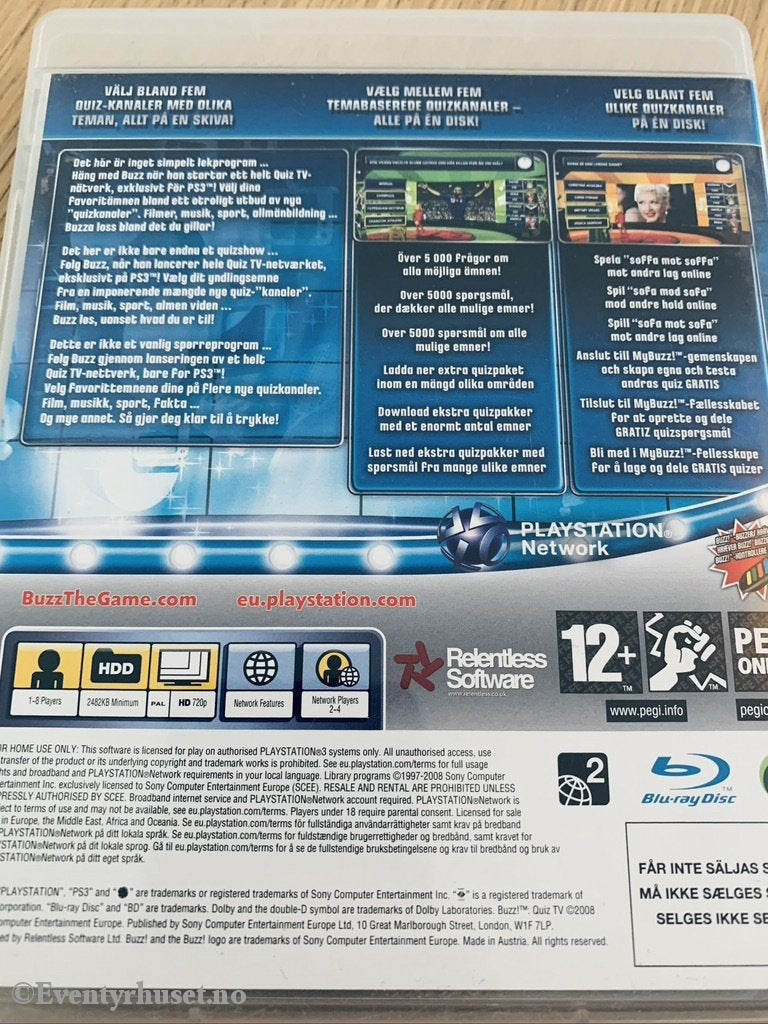 Buzz! Quiz Tv. Ps3. Ps3