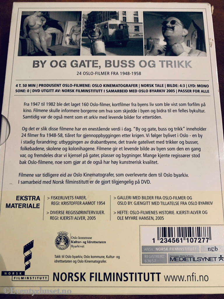 By Og Gate Buss Trikk. Dvd Slipcase.