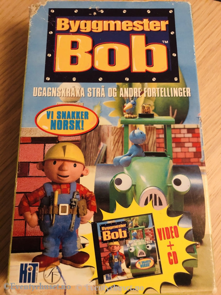 Byggmester Bob. Ugangskråka Strå Og Andre Fortellinger. 1998. Vhs. Spesialboks. Vhs