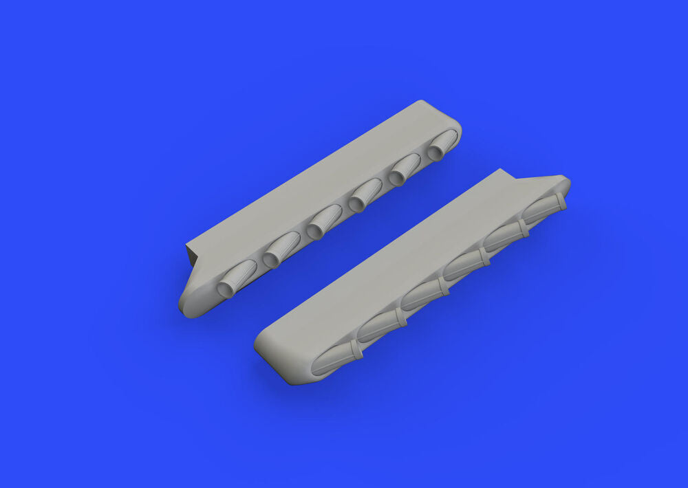 P-51D exhaust stacks w/fairing f.Airfix