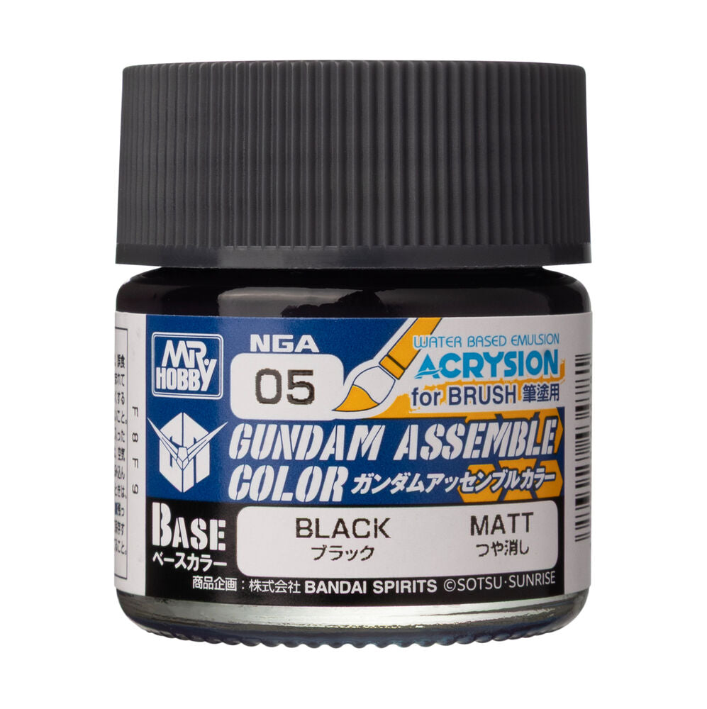 Acrysion GUNDAM ASSEMBLE COLOR (Base Color) (10 ml) Black
