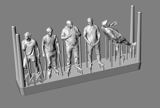 Aeroclub members-5 figures (3D print)