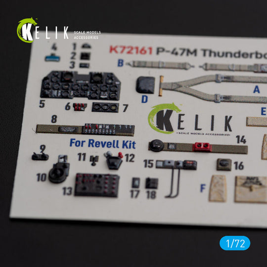 P-47M Thunderbolt- interior 3D decals for Revell kit