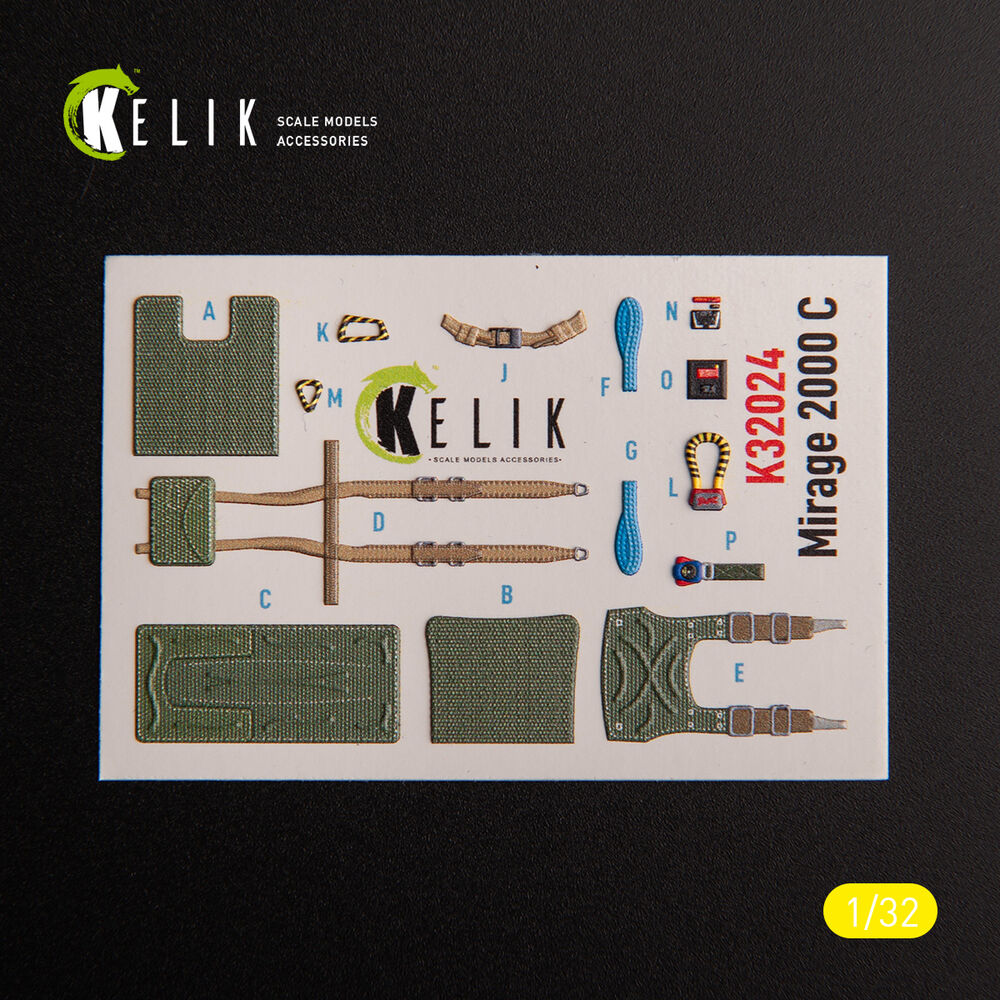 Mirage 2000C - interior 3D decals for Kitty Hawk/Zimi models kit