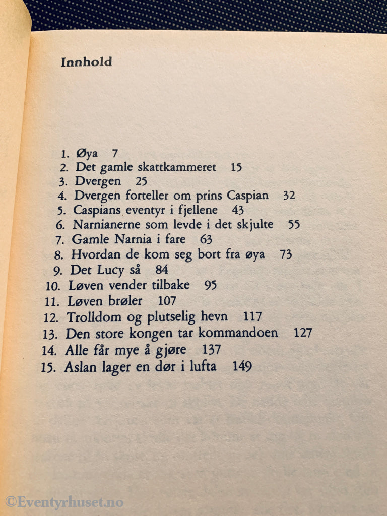 C. S. Lewis. 1951/90. Prins Caspian (Drømmen om Narnia). Fortelling