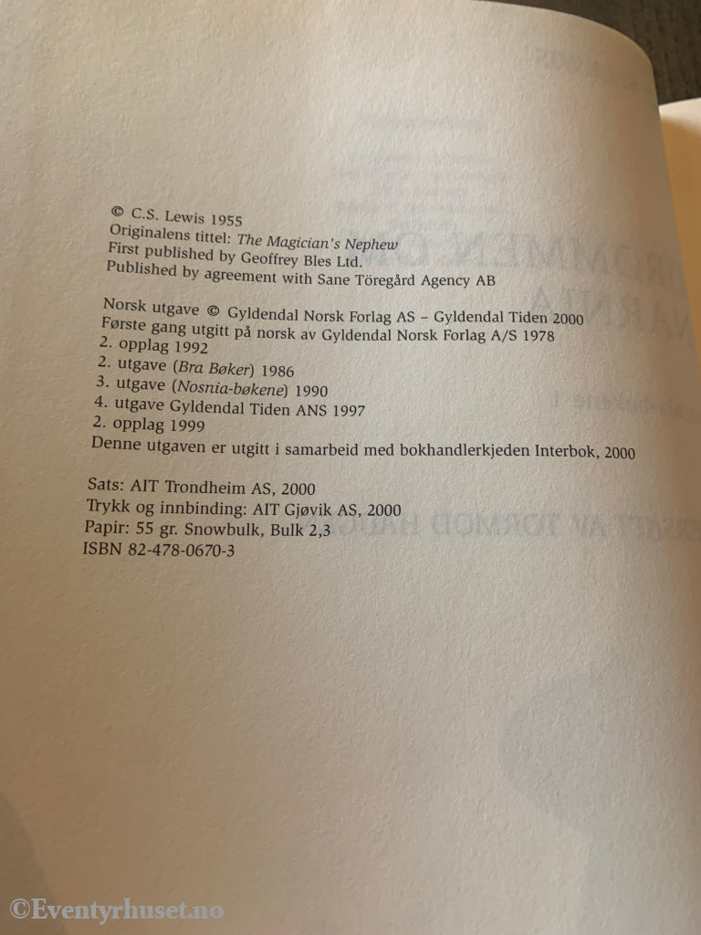 C. S. Lewis. 1955/00. Drømmen om Narnia. Fortelling