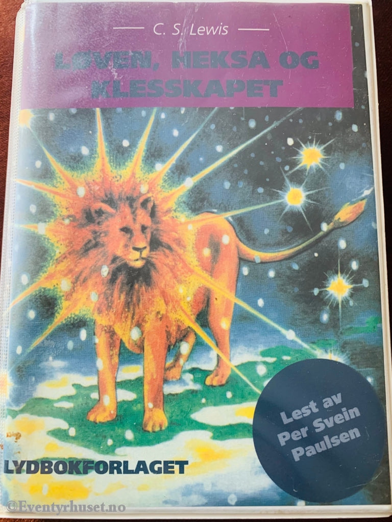 C. S. Lewis. 1979/96. Løven Heksa Og Klesskapet (Narnia). Lydbok På 4 Kassetter. Kassettbok
