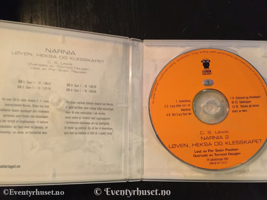 C. S. Lewis. 2001. Legenden Om Narnia - Løven Heksa Og Klesskapet. Lydbok På 4 X Cd.