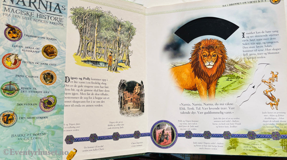 C.S. Lewis (basert på). Narnias magiske historie – Fra den siste konges arkiver. 2005. Barnebok.