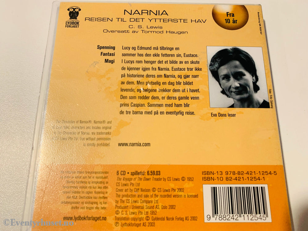 C. S. Lewis. Legenden Om Narnia - Reisen Til Det Ytterste Hav. Lydbok På 6 X Cd.