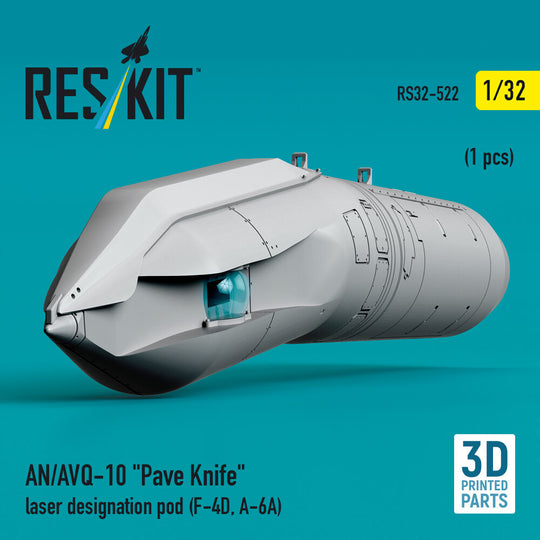 AN/AVQ-10 Pave Knife laser designation pod (1 pcs) (F-4D, A-6A) (3D Printed)
